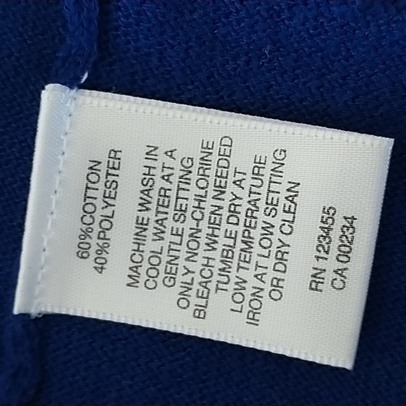 Lord & Taylor Cobalt Blue Open Front Cardigan Duster Sweater XL - Picture 7 of 11